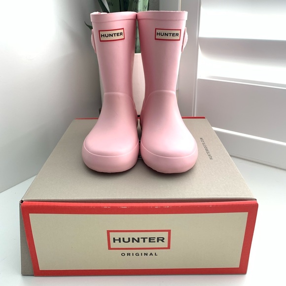Hunter Shoes Hunter Boots Original Kids Flat Sole Rain Boots Size